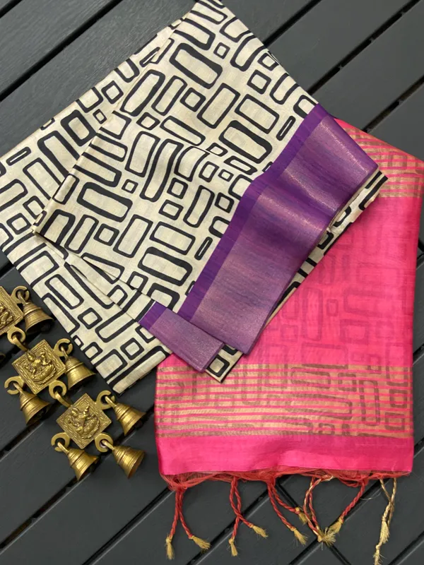 Sapchidi_Pink_–_Navratri_Special_|_Soft_Tussar_Silk_Saree_with_Blouse_Piece