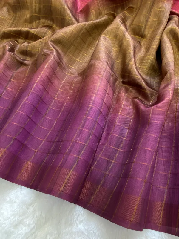 Nithya_Rama_Green_No.3_–_Timeless_Navratri_Special_|_Soft_Tussar_Silk_Saree_with_Print,_Zari_Line_Saree_&_Print_Blouse_with_Tassels