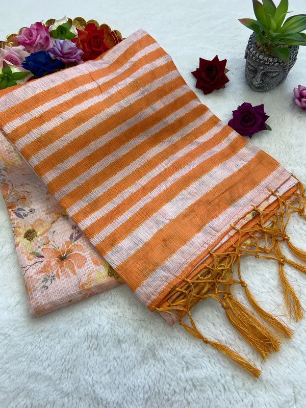 Alka_Yellow_–_Aesthetic_Edit_for_You_|_Soft_Kota_Saree_with_Print,_Pallu_&_Contrast_Print_Blouse_with_Tassels