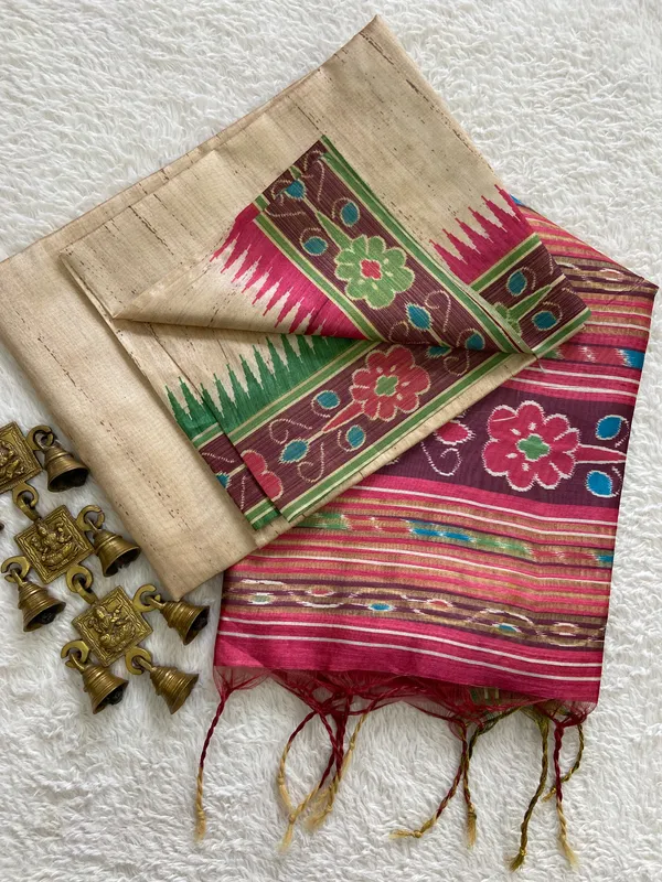 Aditi_Pink_No.1_–_Boundless_Navratri_Special_|_Soft_Tussar_Silk_Saree_with_Blouse_Piece