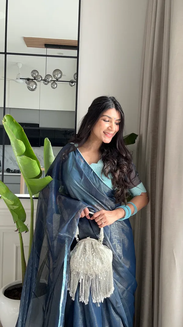 Satya_Blue_–_Truthful_Diwali_Special_|_Premium_Gold_Coin_Fabric_Saree_with_Pattern,_Stitched_Blouse_Design_&_Georgette_Blouse_Fabric_&_Piping_Work