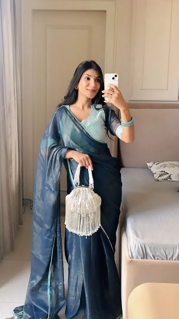 Satya_Blue_–_Truthful_Diwali_Special_|_Premium_Gold_Coin_Fabric_Saree_with_Pattern,_Stitched_Blouse_Design_&_Georgette_Blouse_Fabric_&_Piping_Work