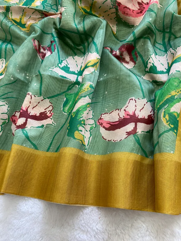 Anusha_Yellow_–_Zari_Line_Diwali_Special_|_Soft_Tussar_Silk_Saree_with_Print,_Zari_Line_Saree_&_Print_Blouse_with_Tassels