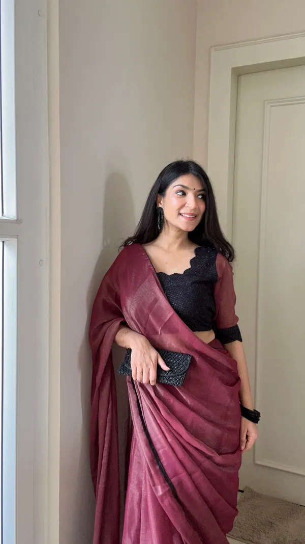 Premium_Gold_Coin_Fabric_sarees_with_Beautiful_Pattern_With_Attractive_Stiched_Blouse_Design_And_Georgette_Blouse_Fabric_And_Piping_Work_&_Heavy_Zalar_in_new_styles_n_new_look
