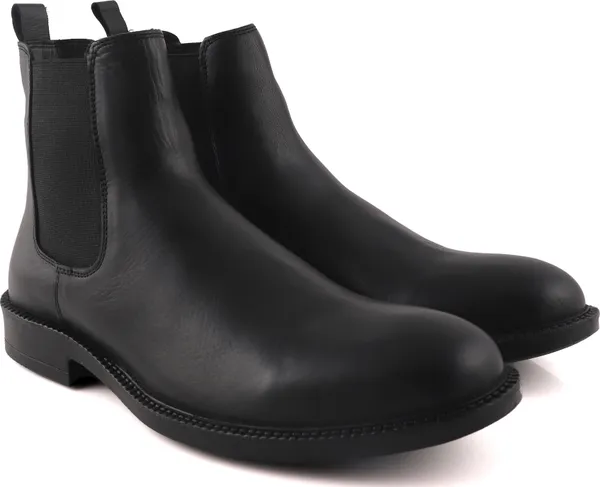 Freacksters Black Leather Chelsea Boots Extra Cushion Inner Sole High Tops For Men Black Price in India Buy Freacksters Black Leather Chelsea