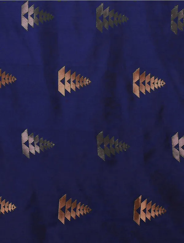 Navy_Blue_Soft_Silk_Saree_With_Bucolic_Blouse_Piece