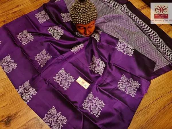 Purpul_Soft_Banarasi_Silk_Saree_With_Blouse_Piece