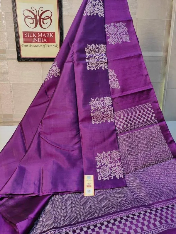 Purpul_Soft_Banarasi_Silk_Saree_With_Blouse_Piece