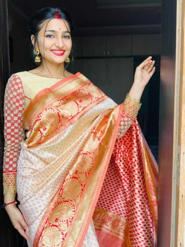 Orange_Woven_Kanjivaram_Silk_Saree_with_Saree_Cover