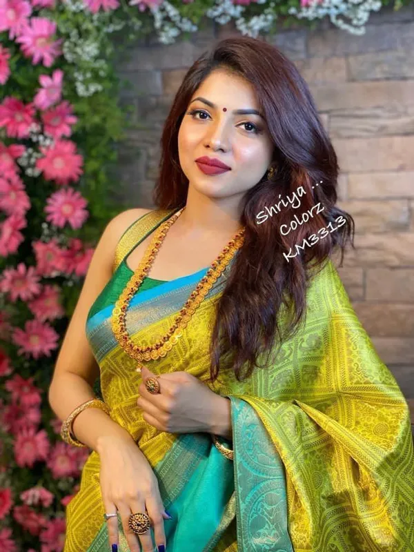 Multicolor_Woven_Kanjivaram_Silk_Saree_with_Saree_Cover