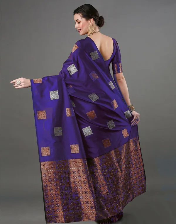 Purple_Soft_Banarasi_Silk_Saree_With_Supernal_Blouse_Piece