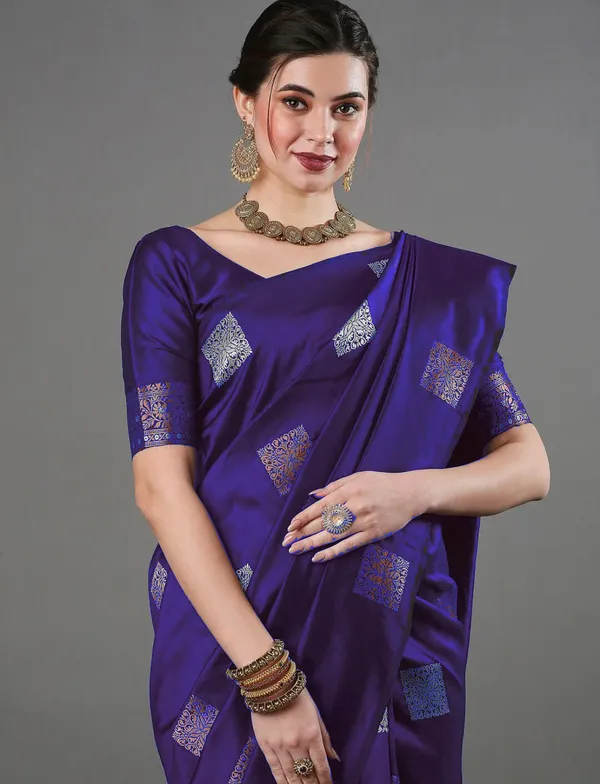 Purple_Soft_Banarasi_Silk_Saree_With_Supernal_Blouse_Piece