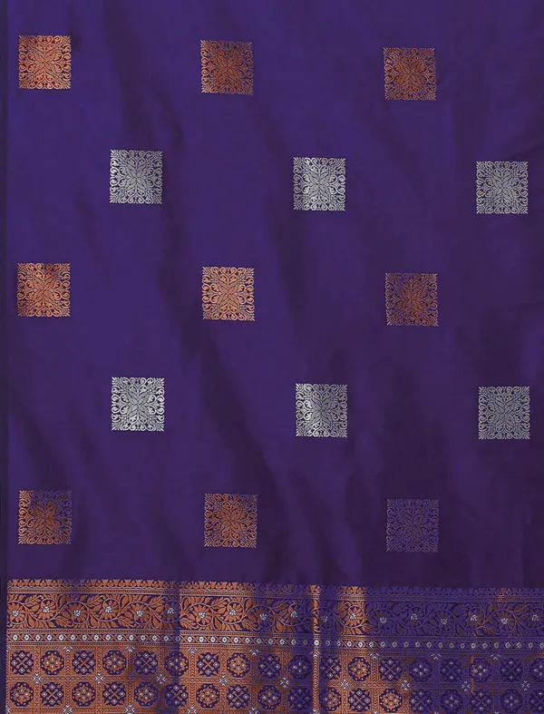 Purple_Soft_Banarasi_Silk_Saree_With_Supernal_Blouse_Piece