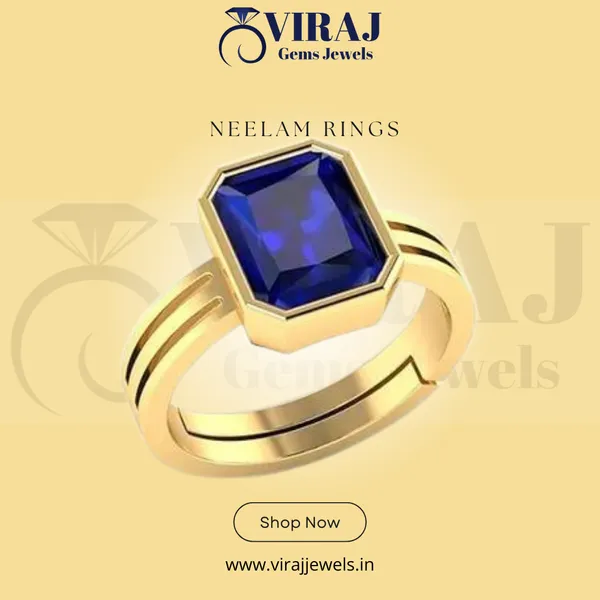 Neelam ring for men clearance