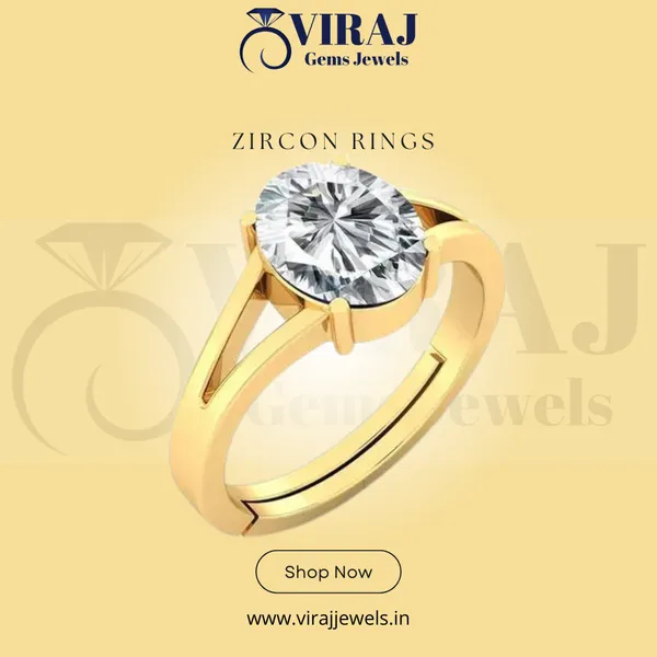 VIRAJ SALES CORPORATION INDIA Zirkon Zircon Stone Ashtadhatu Adjustable Ring Rashi Ratna Certified for Men Women Unheated and Untreated Price