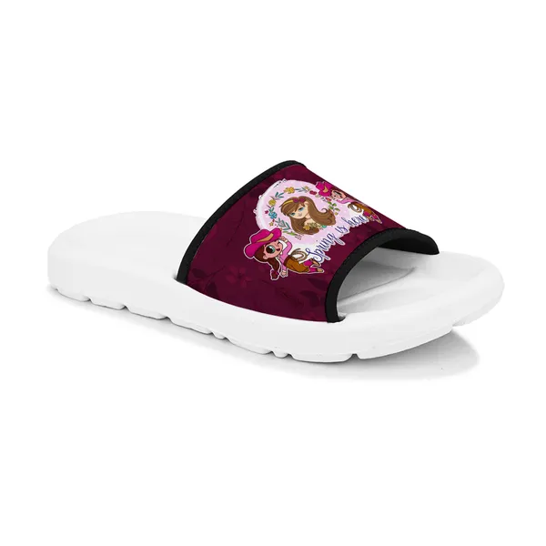 Cute_Girl_Spring_is_Here_Dark_Purple_Women_Slide_Slippers