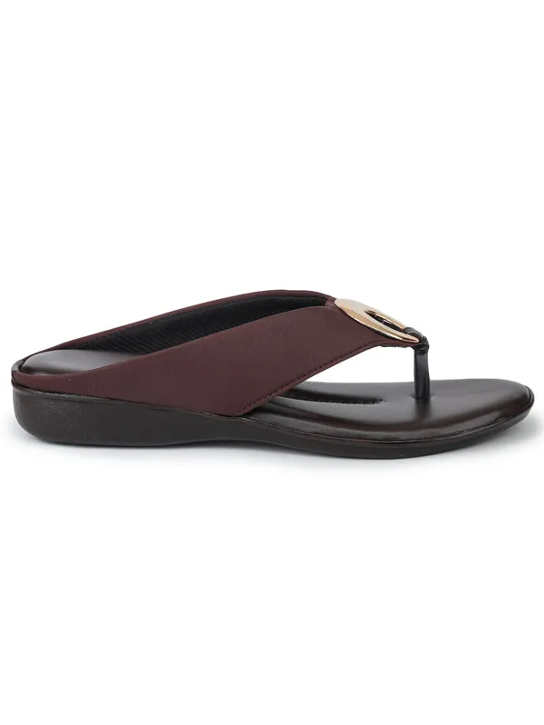 Slippers_for_Women_-_Brown_Vegan_Leather_SoftEase