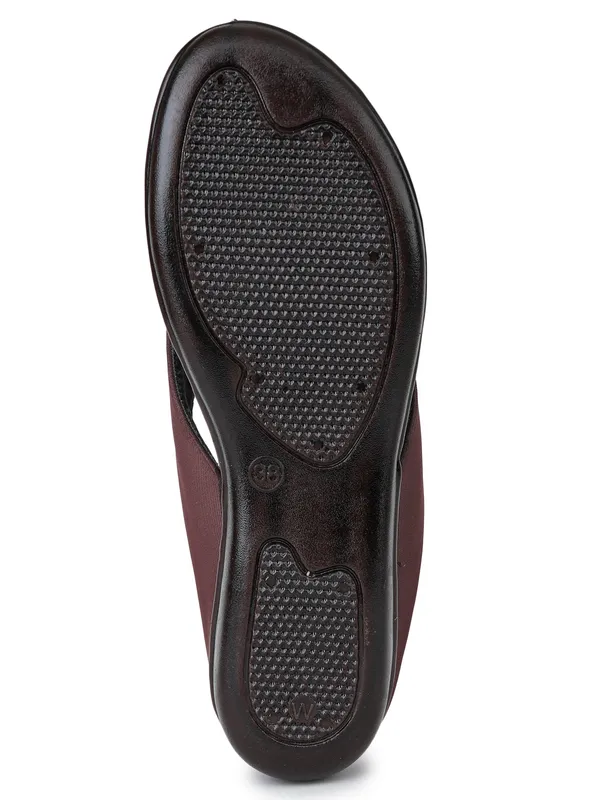 Slippers_for_Women_-_Brown_Vegan_Leather_SoftEase
