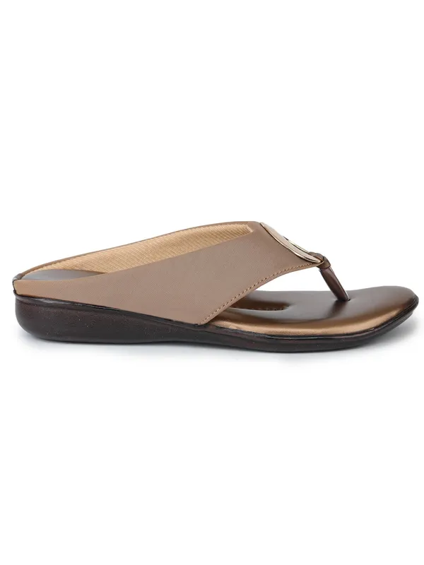 Slippers_For_Women_-_Copper_Vegan_Leather_SoftEase