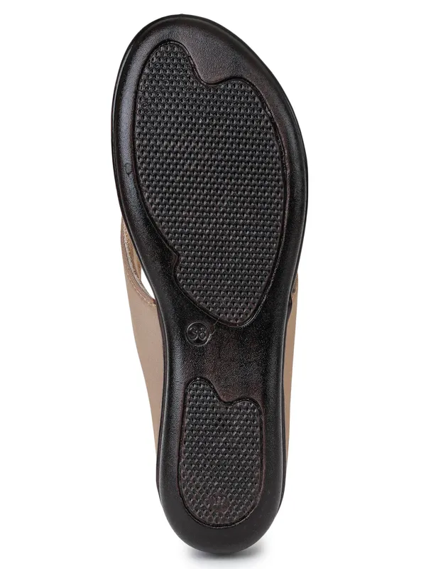 Slippers_For_Women_-_Copper_Vegan_Leather_SoftEase