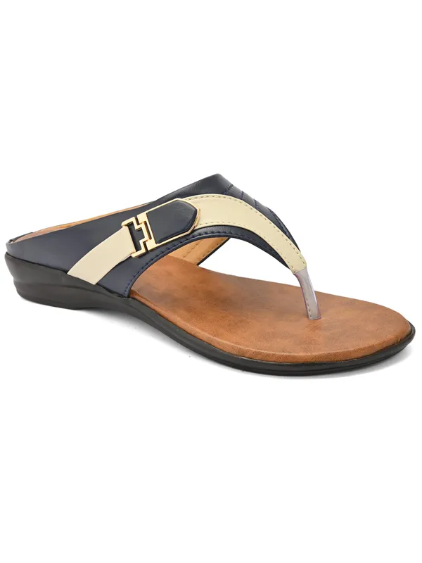Slippers_for_Women_-_Blue_Vegan_Leather_CozyToes