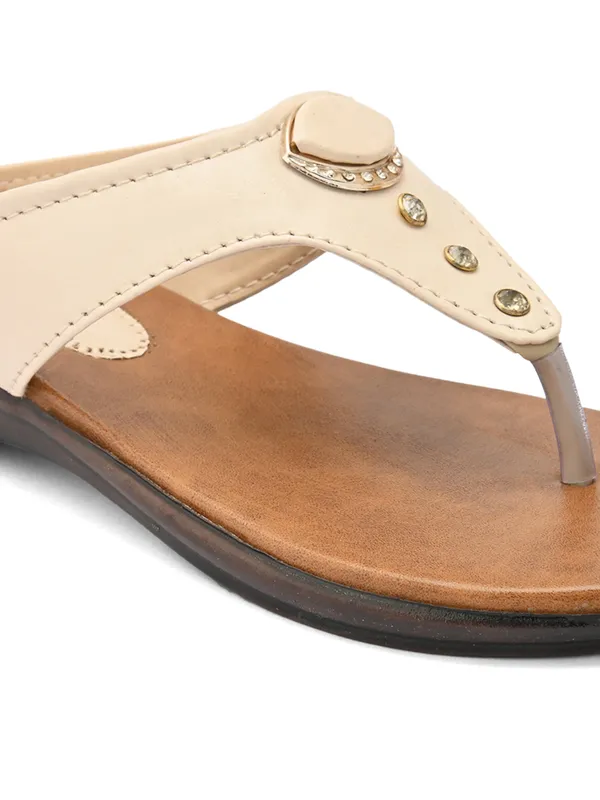 Slippers_for_Women_-_Beige_Vegan_Leather_GlideOn