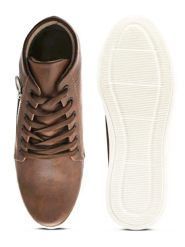Men's_Sneakers-Brown_Vegan_Leather_CasualFlow