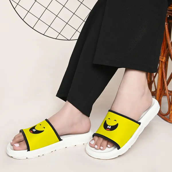 Moody_Face_Lemon_Women_Slide_Slippers