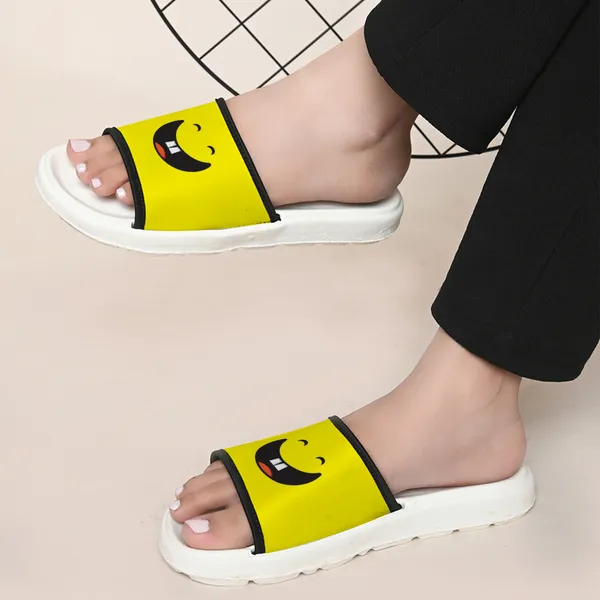 Moody_Face_Lemon_Women_Slide_Slippers