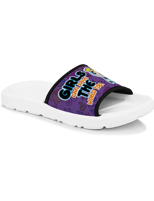 Power_Puff_Girls_Can_Save_The_World_Too_Purple_Women_Slide_Slippers