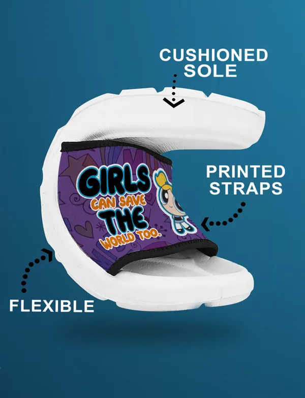 Power_Puff_Girls_Can_Save_The_World_Too_Purple_Women_Slide_Slippers