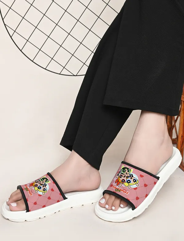 Power_Puff_Girls_Pink_Women_Slide_Slippers