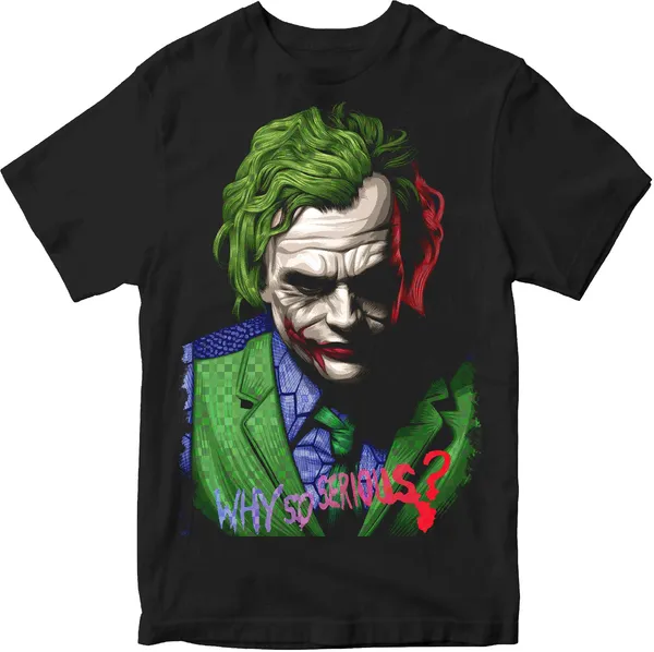 ME Clothing Unisex Cotton Black Why So Serious T Shirt Price in India Buy ME Clothing Unisex Cotton Black Why So Serious T Shirt online at undefined