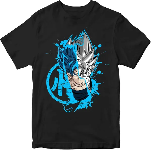 Unisex_Cotton_Black_Goku_Printed_T-Shirt
