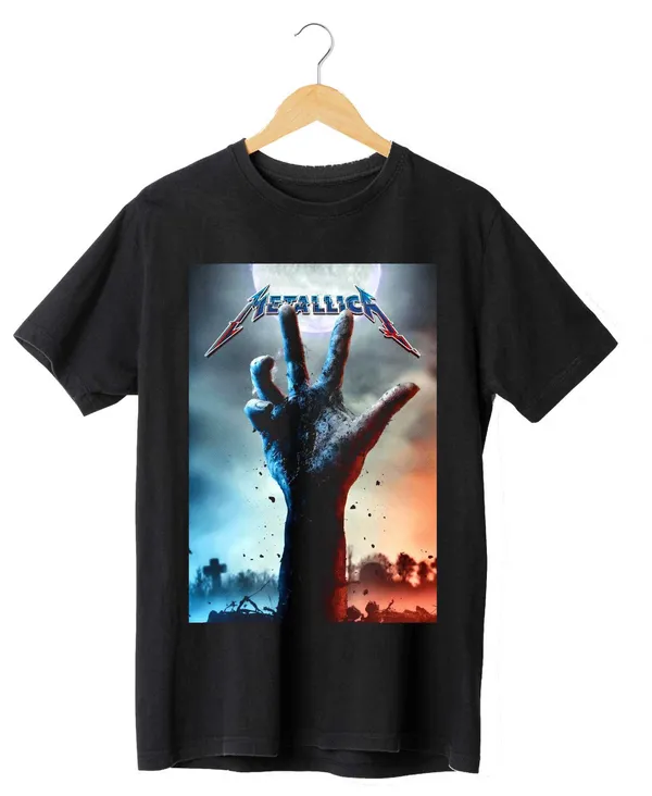 Unisex_Cotton_Black_Metallica_Reaching_Hand_T-Shirt