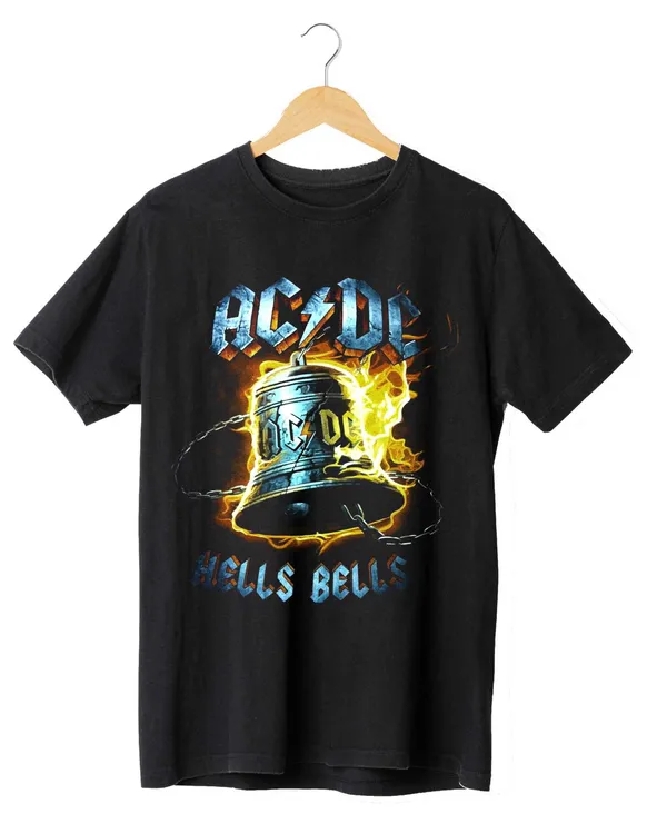Unisex_Cotton_Black_AC_DC_Bell_Art_Printed_T-Shirt