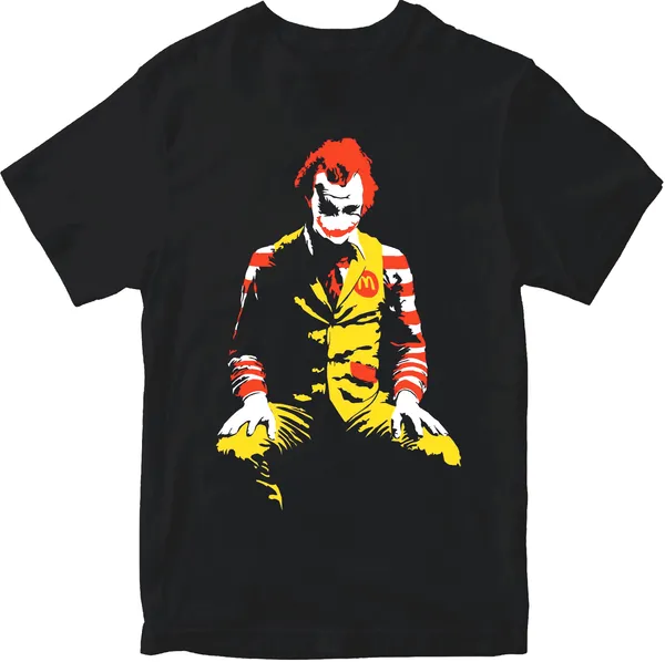 Unisex_Cotton_Black_Joker_MC_Printer_T_Shirt