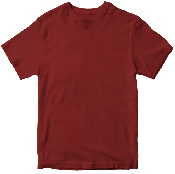 Unisex_Cotton_Maroon_Solid_T-Shirt