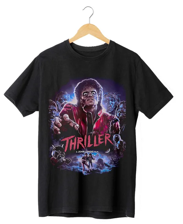 Unisex_Cotton_Black_MJ_Thriller_T-Shirt