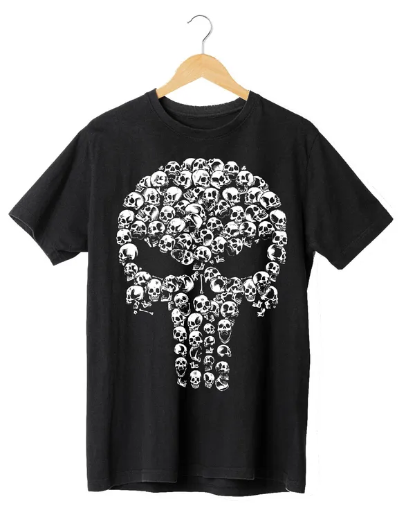 Unisex_Cotton_Black_Punisher_Printed_T_Shirt