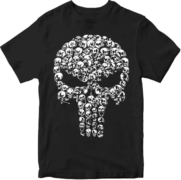 Unisex_Cotton_Black_Punisher_Printed_T_Shirt