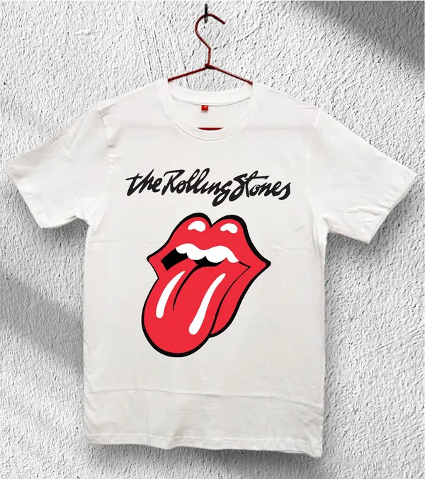 Unisex_Cotton_White_The_Rolling_Stone_Printed_T_Shirt