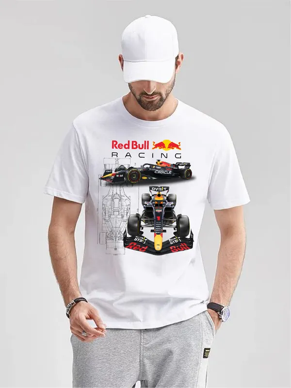 Unisex_Cotton_White_Red_Bull_F1_T-Shirt