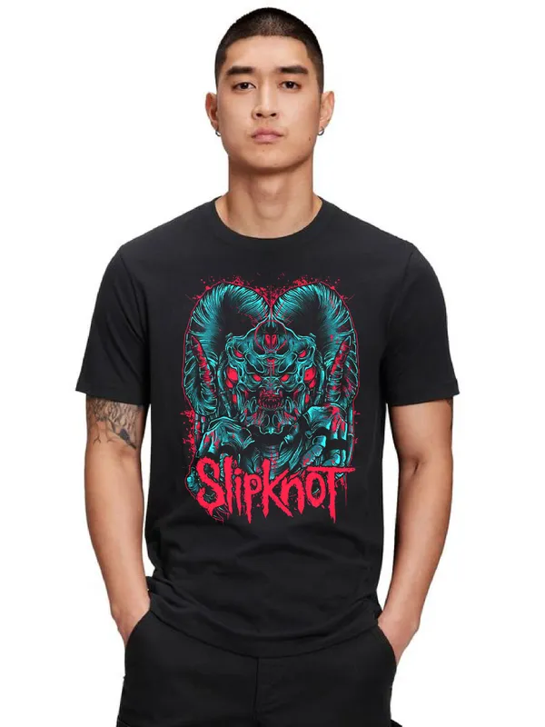 Unisex_Cotton_Black_Slipknot_T-Shirt