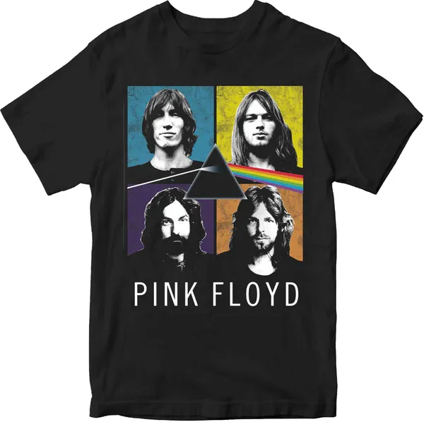 Unisex_Cotton_Black_Pink_Floyd_Band_T-Shirt