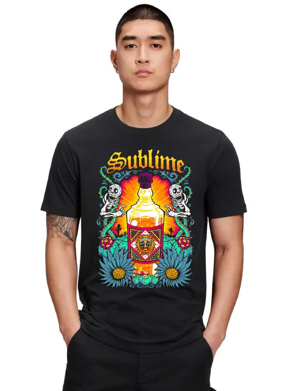 Unisex_Cotton_Black_Sublime_Printed_T-Shirt