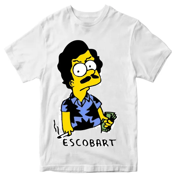 Unisex_Cotton_White_Escobart_Printed_T-Shirt