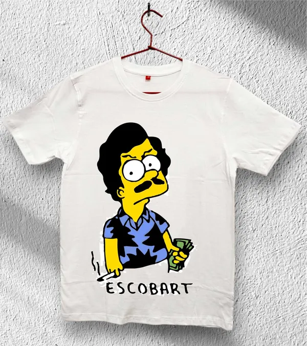 Unisex_Cotton_White_Escobart_Printed_T-Shirt