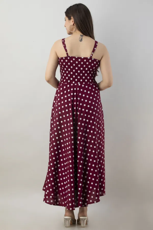 Women_Fit_And_Flare_Printed_Maroon_Dress