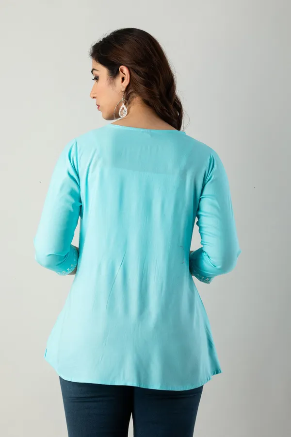 Casual_Embroidered_Women_Light_Blue_Top